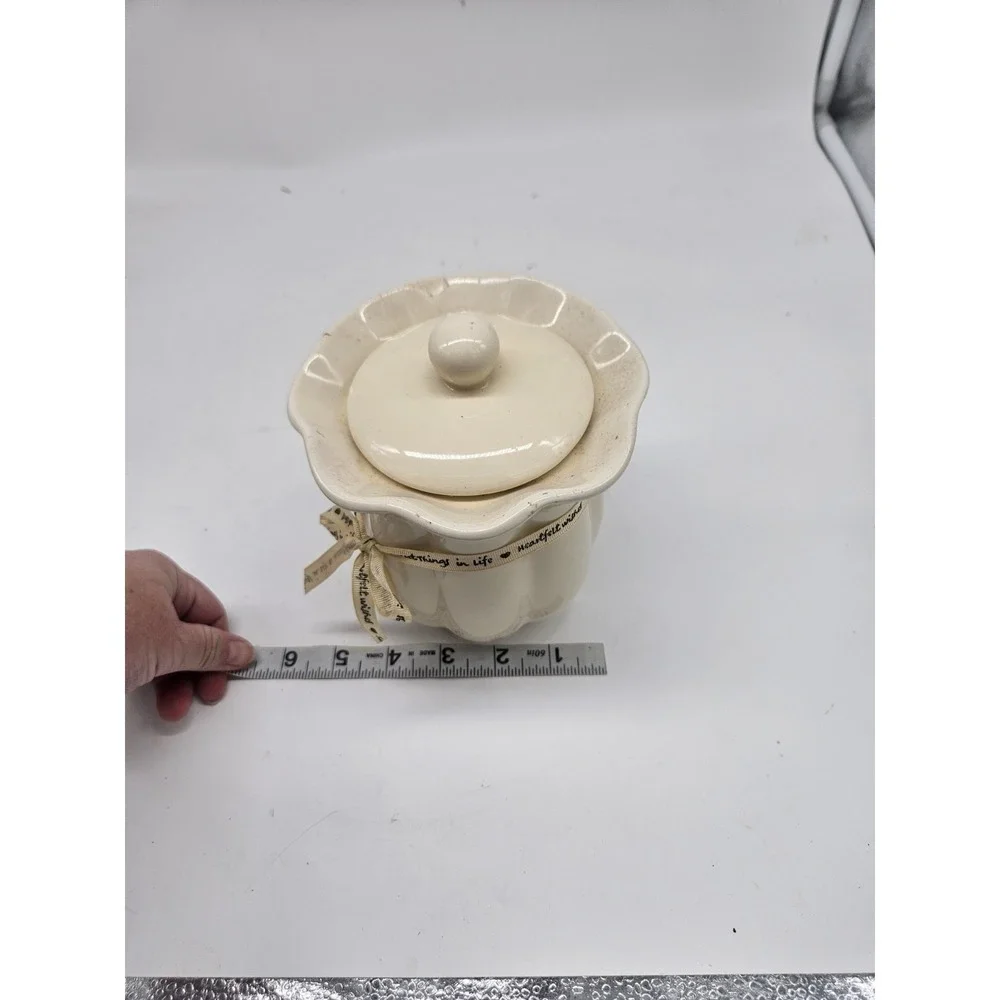 Ceramic Candle Holder Sweet Things In Life, Heart Felt  Wishes